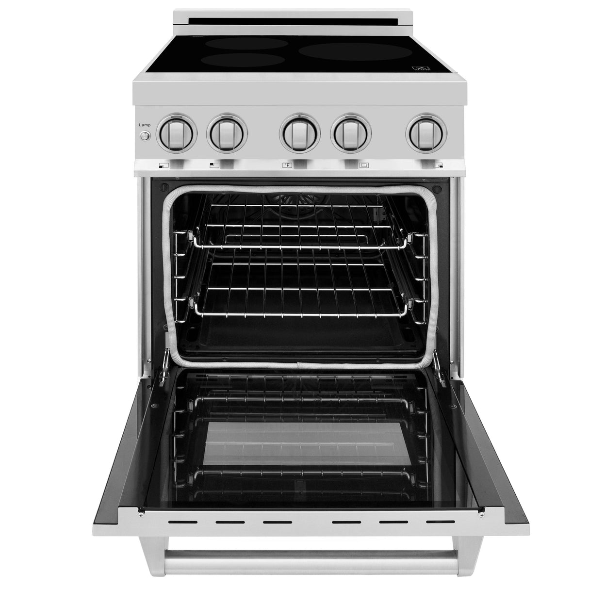 ZLINE 24" 2.8 cu. ft. Induction Range with a 4 Element Stove and Electric Oven in Stainless Steel (RAIND-24) [Color: Stainless Steel] - (RAIND24)