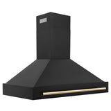 ZLINE 48 in. Autograph Edition Black Stainless Steel Range Hood with Handle (BS655Z-48) [Color: Gold] - (BS655Z48G)