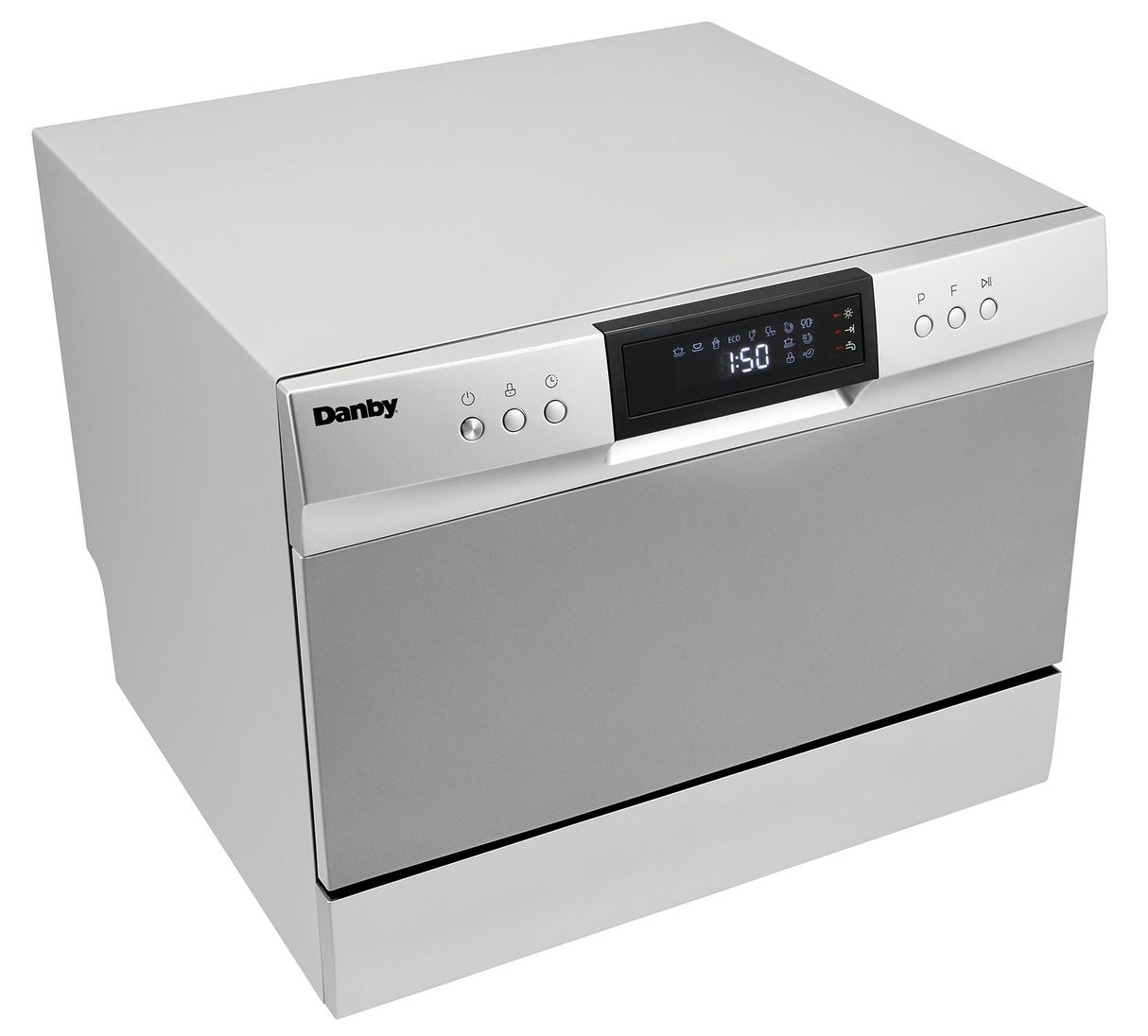 Danby 6 Place Setting Countertop Dishwasher in Silver - (DDW631SDB)