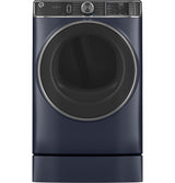 GE(R) ENERGY STAR(R) 7.8 cu. ft. Capacity Smart Front Load Electric Dryer with Steam and Sanitize Cycle - (GFD85ESPNRS)