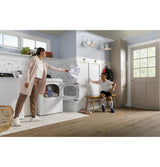 GE(R) 7.4 cu. ft. Capacity Electric&#x00A0;Dryer with Up To 120 ft. Venting&#x00A0;and&#x00A0;Sensor Dry - (GTD58EBSVWS)