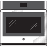 GE(R) 27" Smart Built-In Convection Single Wall Oven - (JKS5000SNSS)