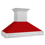 ZLINE 48 in. DuraSnow Stainless Steel Range Hood with Colored Shell Options (8654SNX-48) [Color: Red Matte] - (8654SNXRM48)