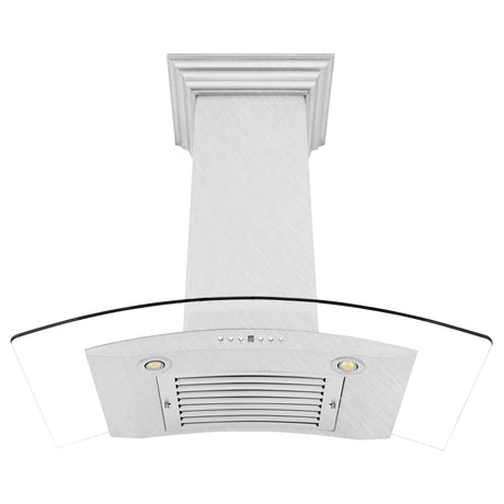 ZLINE Wall Mount Range Hood in DuraSnow Stainless Steel & Glass (8KN4S) - (8KN4S48)