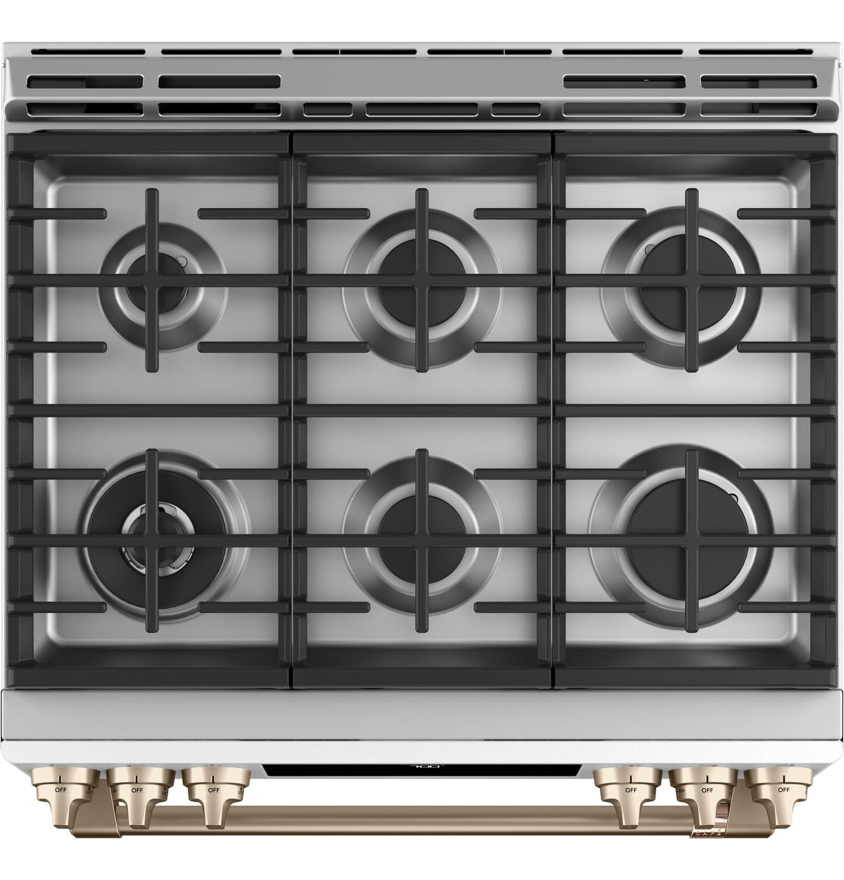 Caf(eback)(TM) 30" Smart Slide-In, Front-Control, Gas Range with Convection Oven - (CGS700P4MW2)