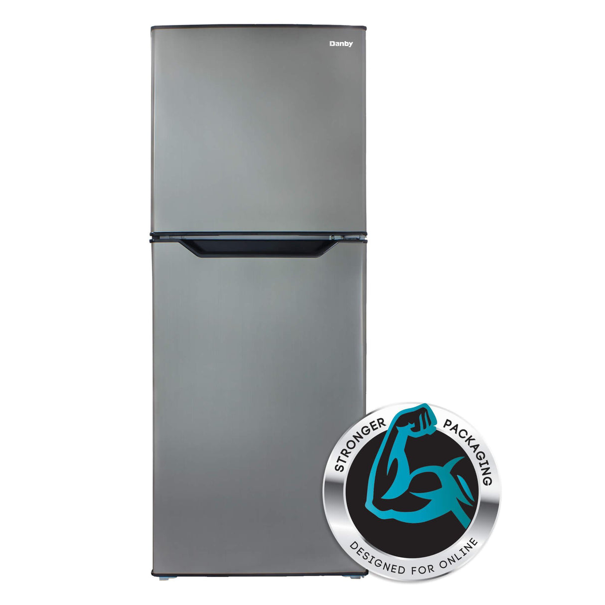 Danby 7.0 cu. ft. Apartment Size Fridge Top Mount in Stainless Steel - (DFF070B1BSLDB6)