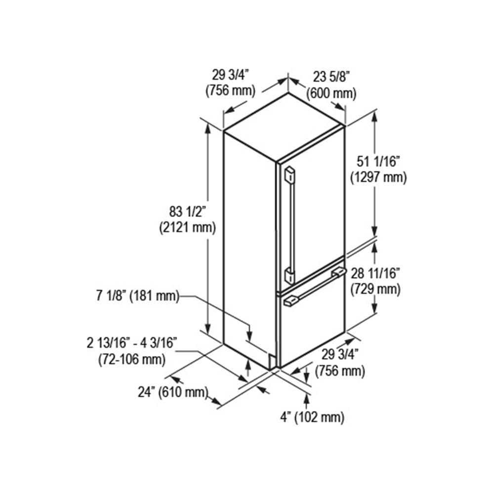 30" OVERLAY BUILT-IN FRIDGE - (FM4BM30IFBI)