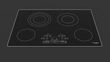 30" RADIANT COOKTOP WITH BRUSHED ALUMINUM TRIM - (F6RT30S2)