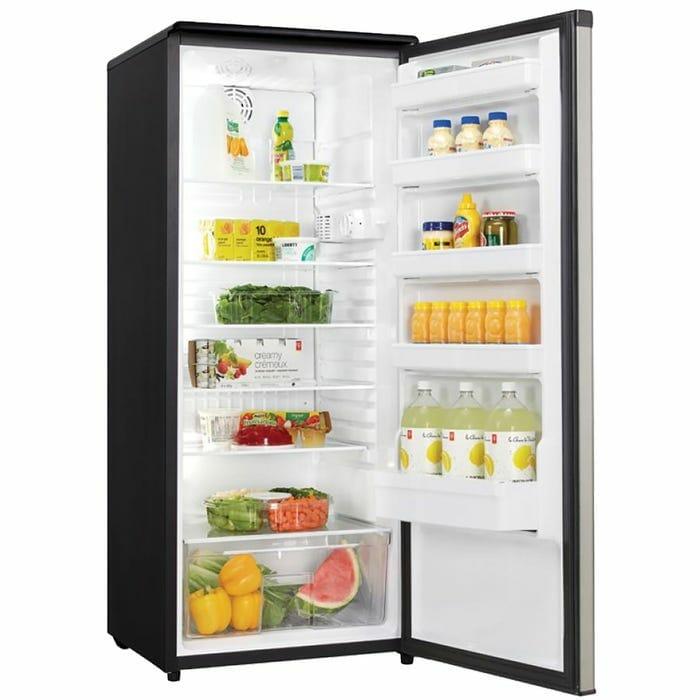 Danby Designer 11.0 cu. ft. Apartment Size Fridge in Stainless Steel - (DAR110A1BSLDD)