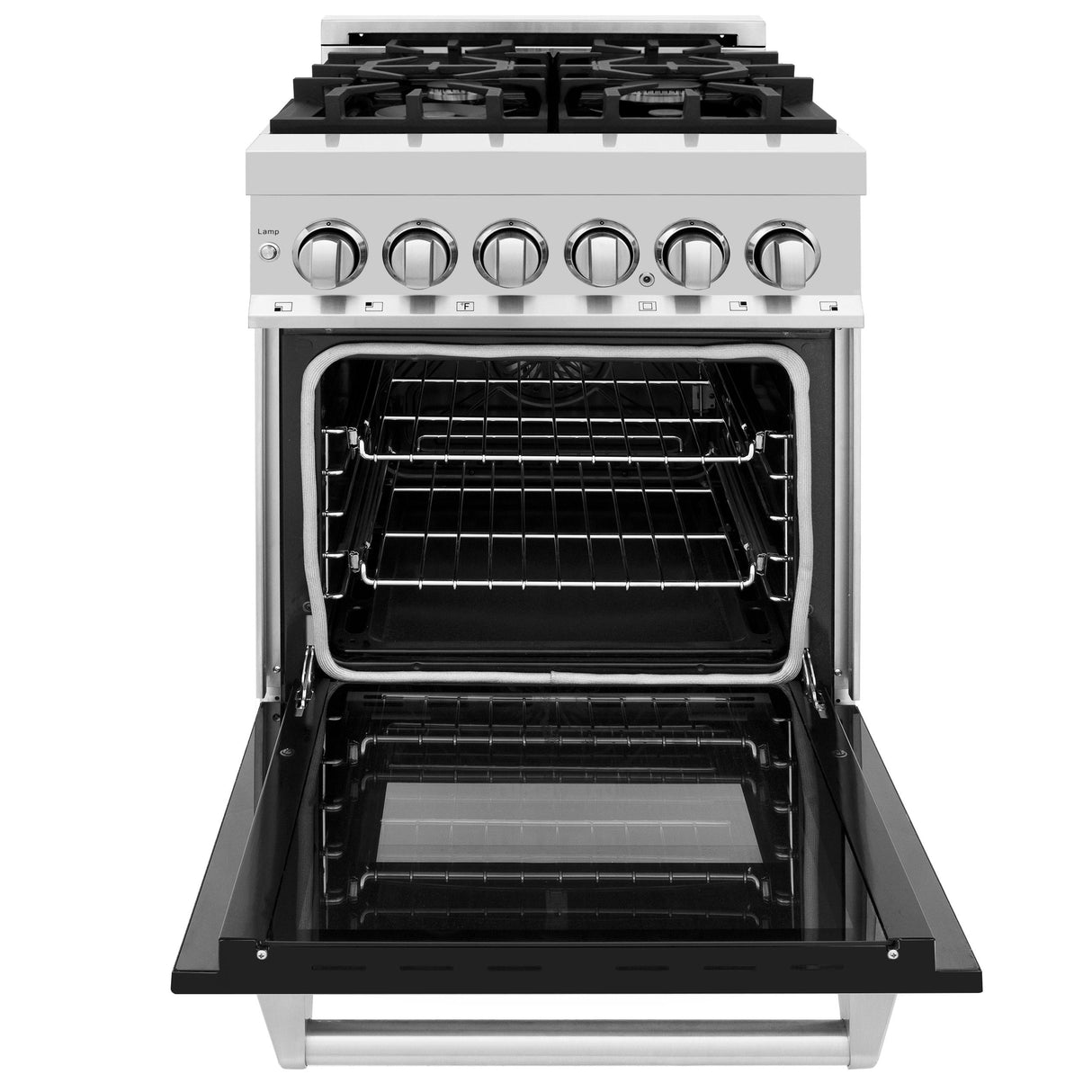 ZLINE 24 in. Professional Dual Fuel Range with Color Door Options (RA24) [Color: Black Matte] - (RABLM24)