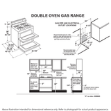 GE Profile(TM) 30" Free-Standing Gas Double Oven Convection Fingerprint Resistant Range with No Preheat Air Fry - (PGB965YPFS)