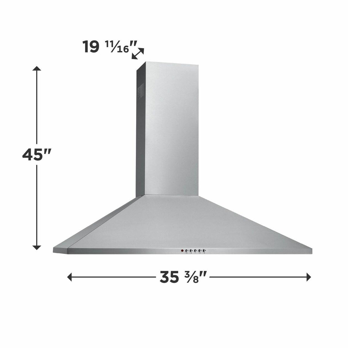 Frigidaire 36" Stainless Canopy Wall-Mount Hood - (FHWC3655LS)