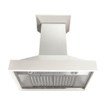 ZLINE Ducted Wooden Wall Mount Range Hood in Cottage White (KBTT) - (KBTT48)