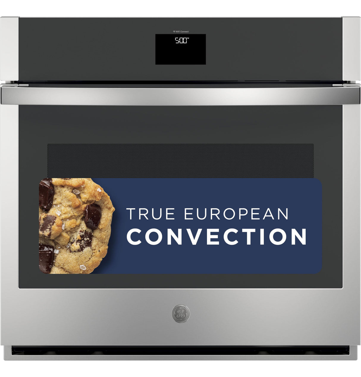 GE(R) 30" Smart Built-In Self-Clean Convection Single Wall Oven with Never Scrub Racks - (JTS5000SNSS)