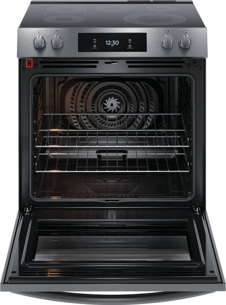 Frigidaire Gallery 30" Front Control Electric Range with Total Convection - (GCFE3060BD)