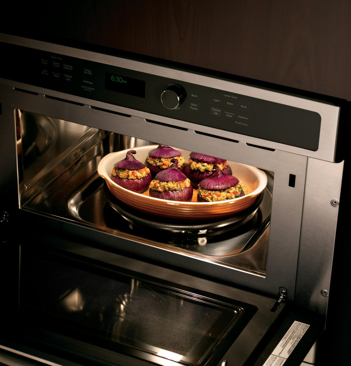 GE Profile(TM) 30 in. Combination Double Wall Oven with Convection and Advantium(R) Technology - (PT9800SHSS)