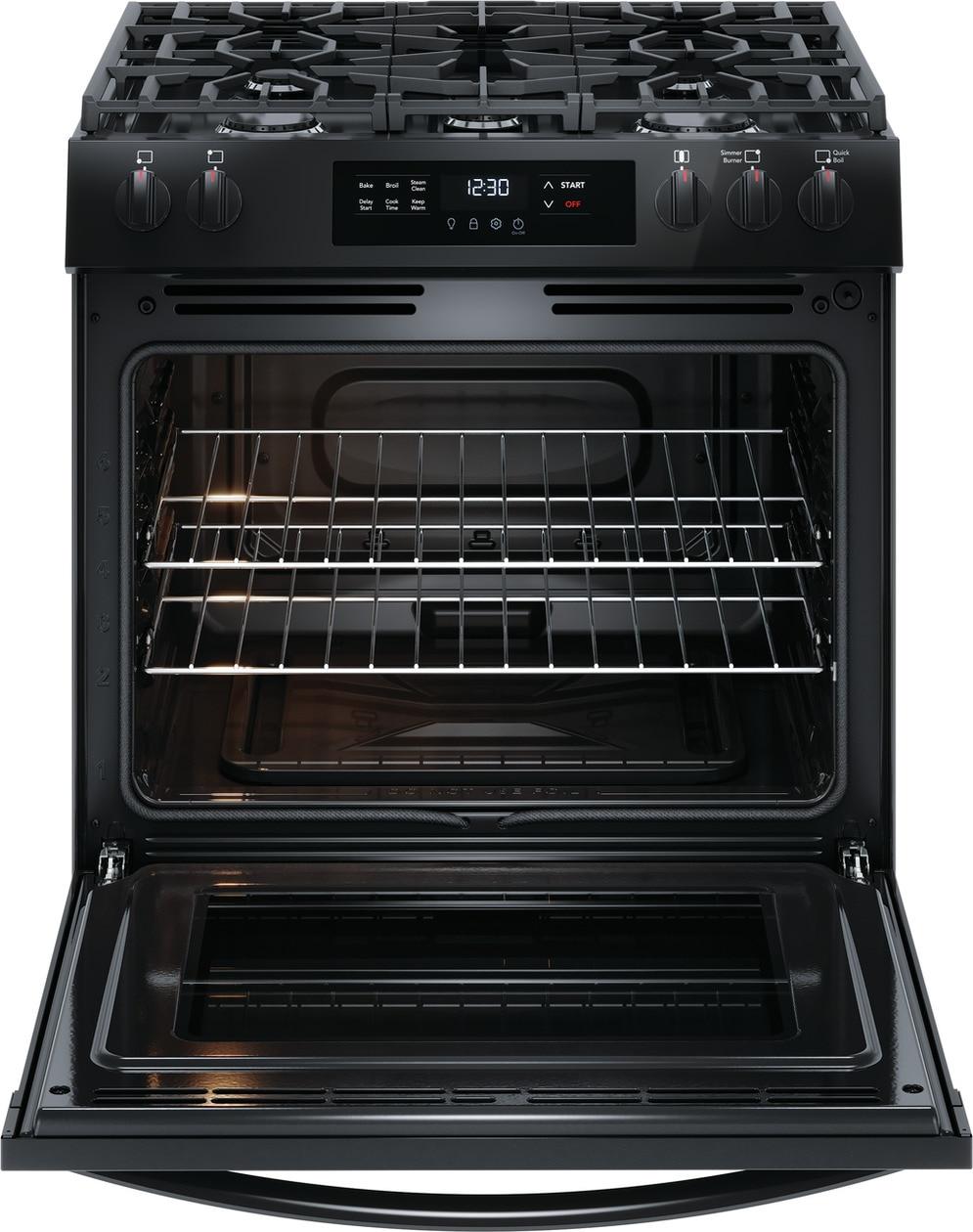 Frigidaire 30" Front Control Gas Range with Quick Boil - (FCFG3062AB)