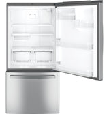 GE(R) ENERGY STAR(R) 24.8 Cu. Ft. Bottom-Freezer Drawer Refrigerator - (GDE25EYKFS)