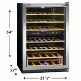 Frigidaire 45 Bottle Two-Zone Wine Cooler - (FRWW4543AS)