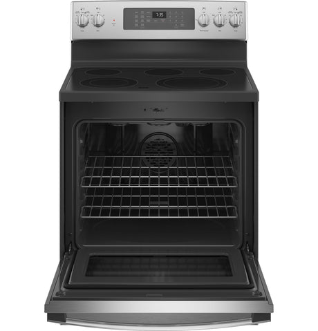 GE(R) 30" Free-Standing Electric Convection Range with No Preheat Air Fry - (JB735SPSS)