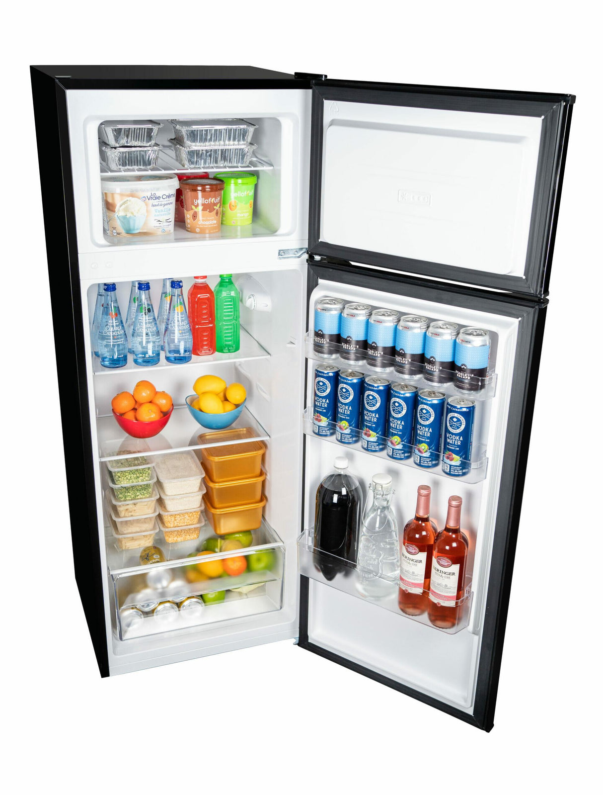 Danby 7.4 cu ft. Apartment Size Fridge Top Mount in Black - (DPF074B2BDB6)