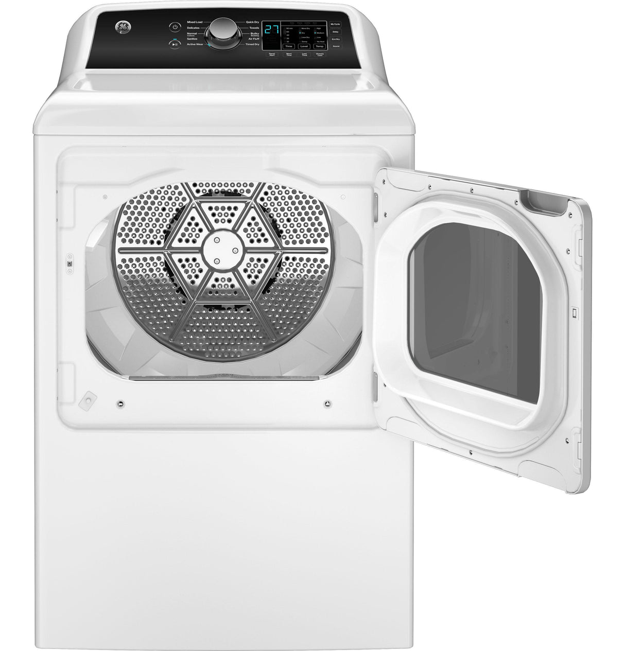 GE(R) 7.4 cu. ft. Capacity Electric&#x00A0;Dryer with Up To 120 ft. Venting&#x00A0;and&#x00A0;Sensor Dry - (GTD58EBSVWS)