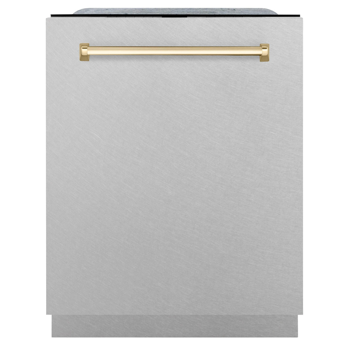 ZLINE Autograph Edition 24" 3rd Rack Top Touch Control Tall Tub Dishwasher in DuraSnow Stainless Steel with Accent Handle, 45dBa (DWMTZ-SN-24) [Color: Gold] - (DWMTZSN24G)