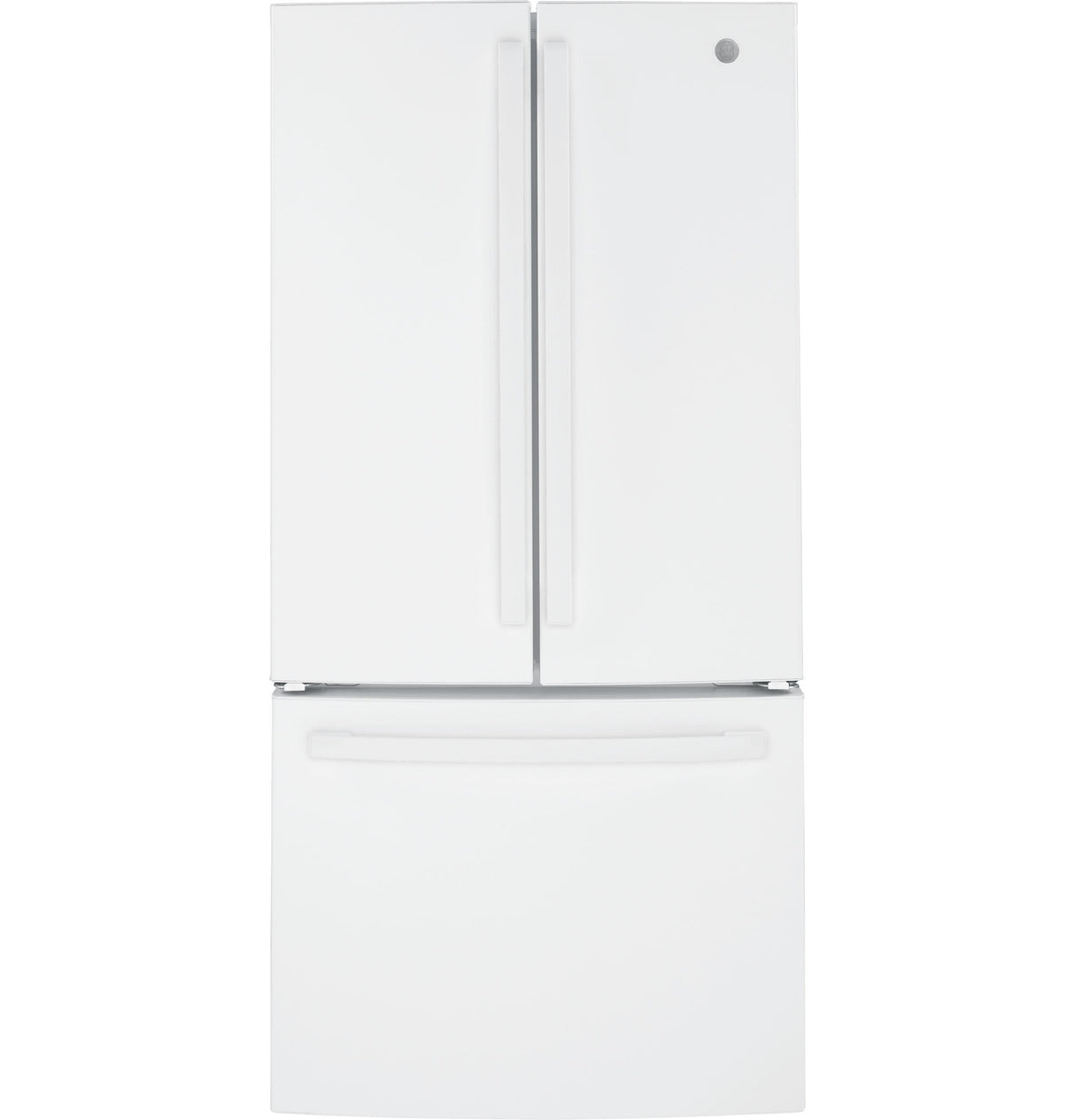 GE(R) ENERGY STAR(R) 18.6 Cu. Ft. Counter-Depth French-Door Refrigerator - (GWE19JGLWW)