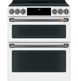 Caf(eback)(TM) 30" Smart Slide-In, Front-Control, Induction and Convection Double-Oven Range - (CHS950P4MW2)