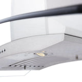 ZLINE Wall Mount Range Hood in DuraSnow Stainless Steel & Glass (8KN4S) - (8KN4S48)