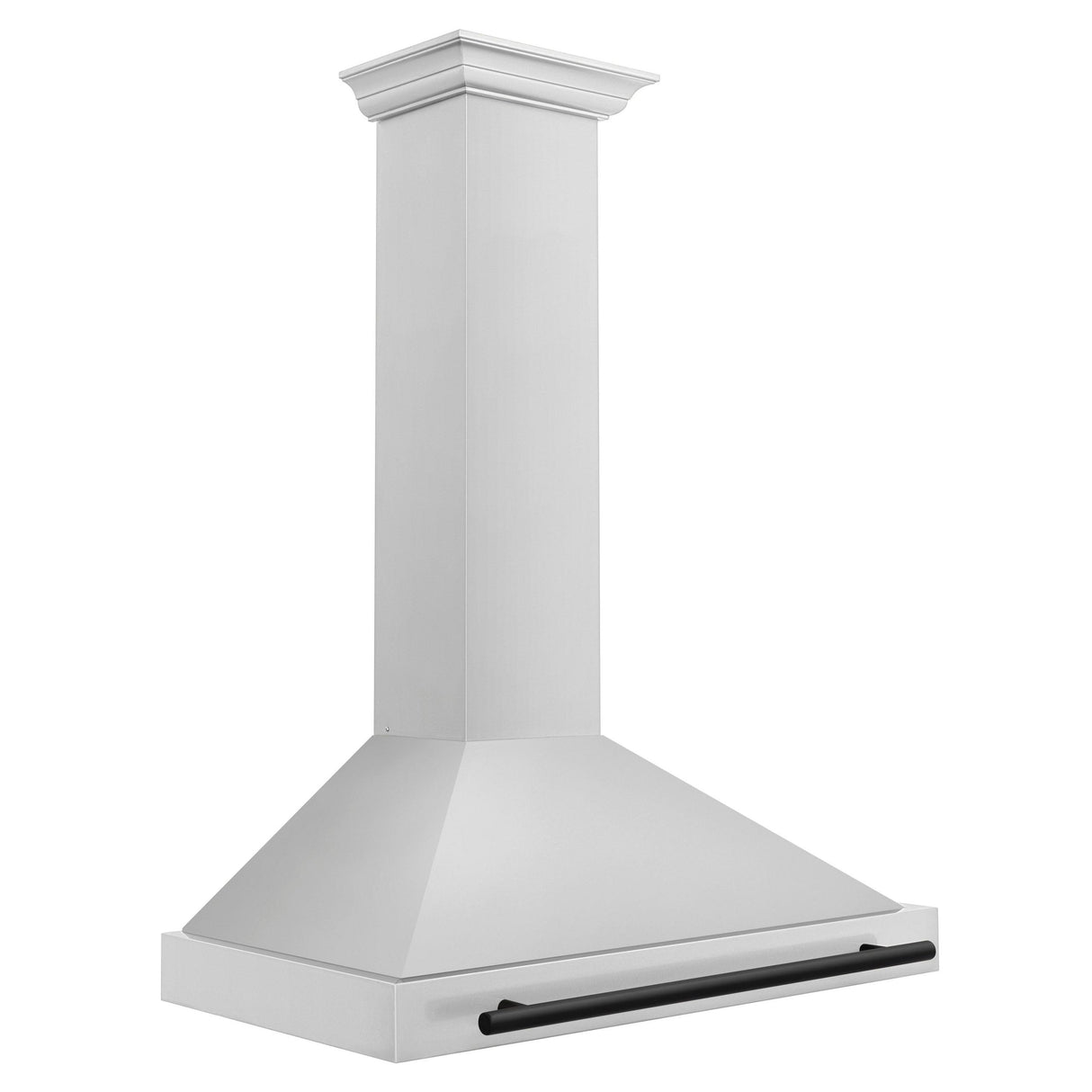 ZLINE 36 in. Autograph Edition Convertible Stainless Steel Range Hood with Stainless Steel Shell [Color: Matte Black Accents] - (KB4STZ36MB)