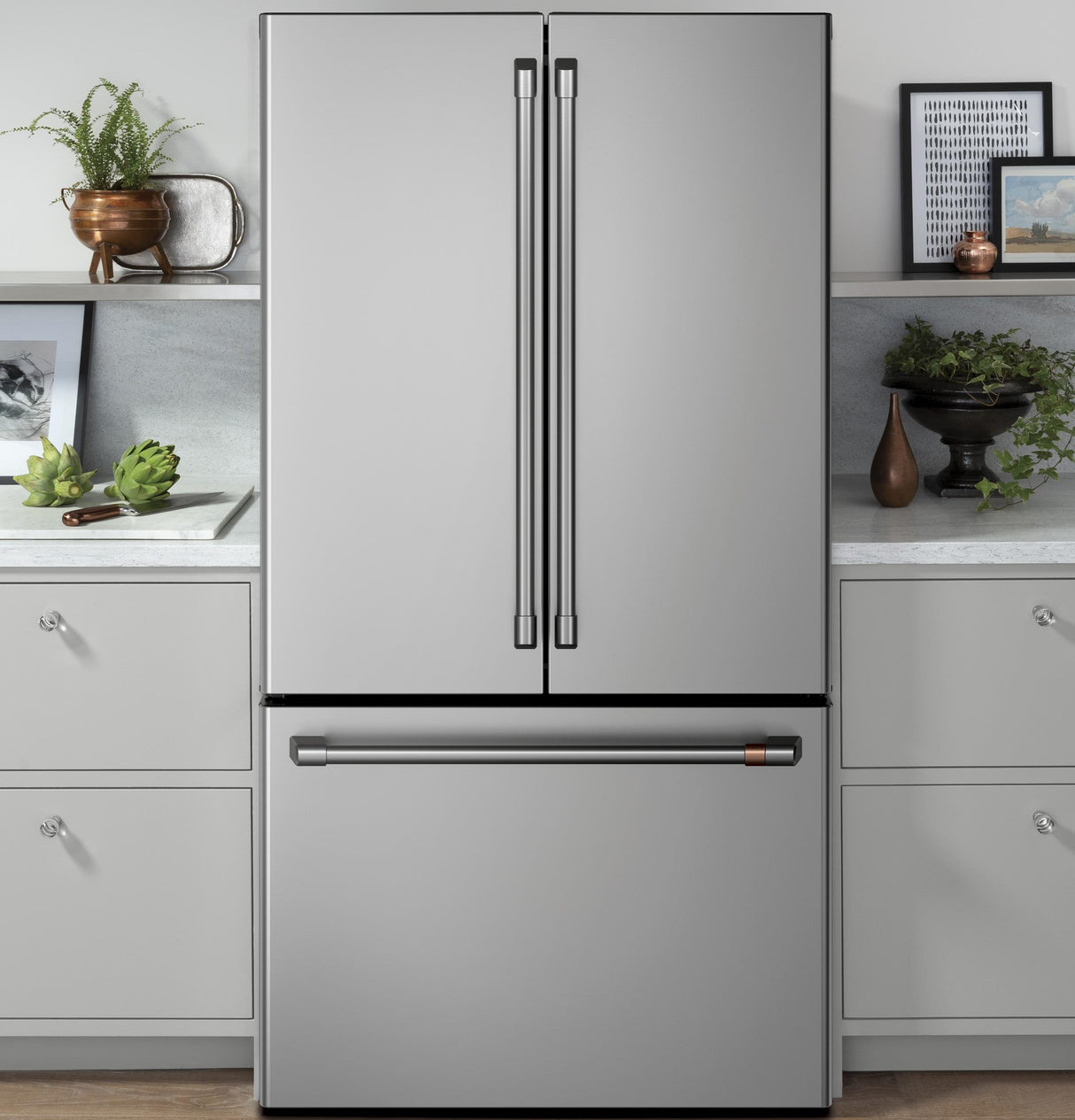 Caf(eback)(TM) ENERGY STAR(R) 23.1 Cu. Ft. Smart Counter-Depth French-Door Refrigerator - (CWE23SP2MS1)