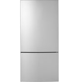 GE(R) ENERGY STAR(R) 17.7 Cu. Ft. Counter-Depth Bottom-Freezer Refrigerator - (GBE17HYRFS)