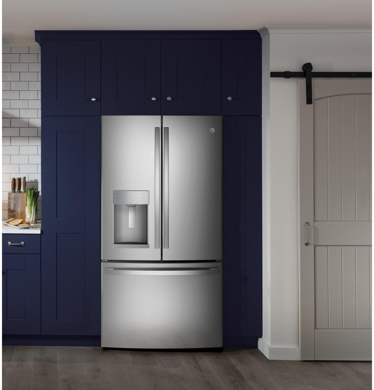 GE(R) ENERGY STAR(R) 27.7 Cu. Ft. Fingerprint Resistant French-Door Refrigerator - (GFE28GYNFS)