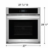 Frigidaire 27" Single Electric Wall Oven with Fan Convection - (FCWS2727AS)