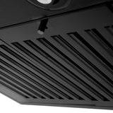 ZLINE Convertible Vent Wall Mount Range Hood in Black Stainless Steel with Crown Molding (BSKENCRN) - (BSKENCRN36)