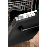 ZLINE 24 in. Top Control Dishwasher with Stainless Steel Tub and Traditional Style Handle, 52dBa (DW-24) [Color: Black Stainless Steel] - (DWBS24)