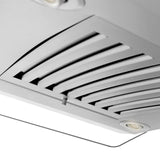 ZLINE Convertible Vent Island Mount Range Hood in Stainless Steel & Glass (GL14i) - (GL14I30)