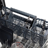 ZLINE 24" Monument Series 3rd Rack Top Touch Control Dishwasher with Stainless Steel Tub, 45dBa (DWMT-24) [Color: Black Matte] - (DWMTBLM24)