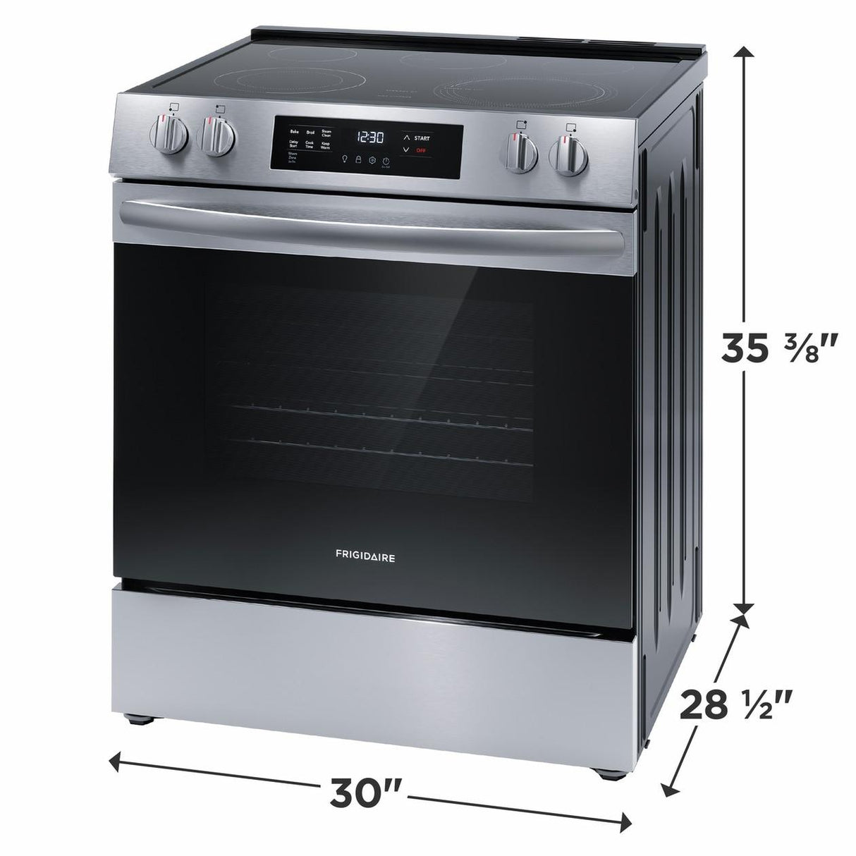 Frigidaire 30" Front Control Electric Range - (FCFE3062AS)