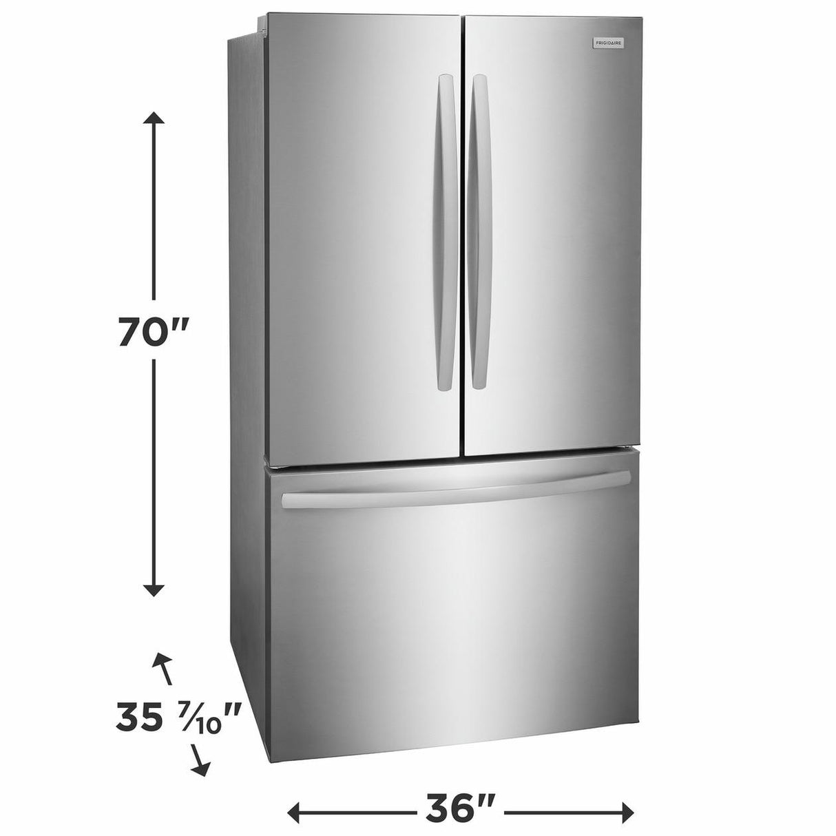 Frigidaire 27.8 Cu. Ft. Standard-Depth French Door Refrigerator - (FRFS2823AS)