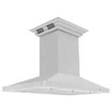 ZLINE Island Mount Range Hood in Stainless Steel with Built-in ZLINE CrownSound Bluetooth Speakers (GL2iCRN-BT) - (GL2ICRNBT30)