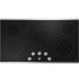 GE(R) 36" Built-In Knob Control Electric Cooktop - (JEP5036STSS)