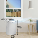 Danby 13,000 BTU (10,000 SACC) 3-in-1 Portable Air Conditioner in White - (DPA103B1WDB6)