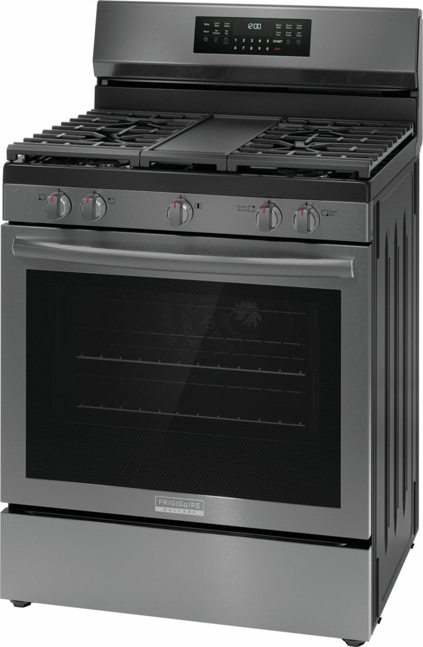 Frigidaire Gallery 30" Rear Control Gas Range with Total Convection - (GCRG3060BD)