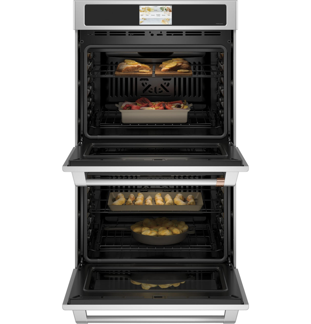 Caf(eback)(TM) 30" Smart Double Wall Oven with Convection - (CTD70DP2NS1)