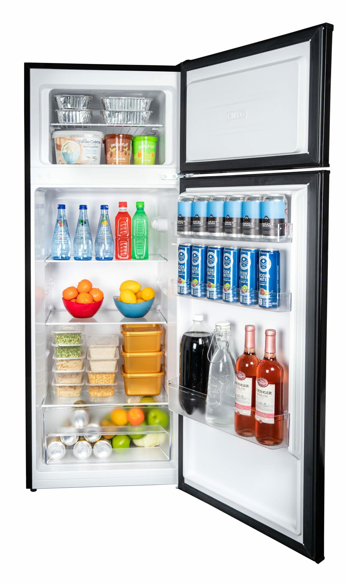 Danby 7.4 cu ft. Apartment Size Fridge Top Mount in Black - (DPF074B2BDB6)