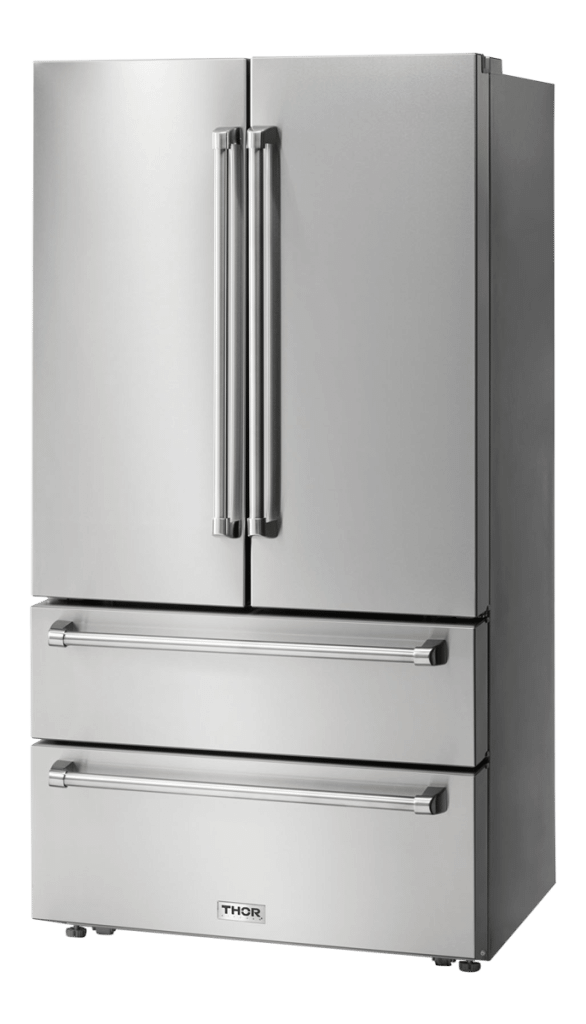 Thor Kitchen 36 Inch Professional French Door Refrigerator With Freezer Drawers - Model Trf3602 - (TRF3602)