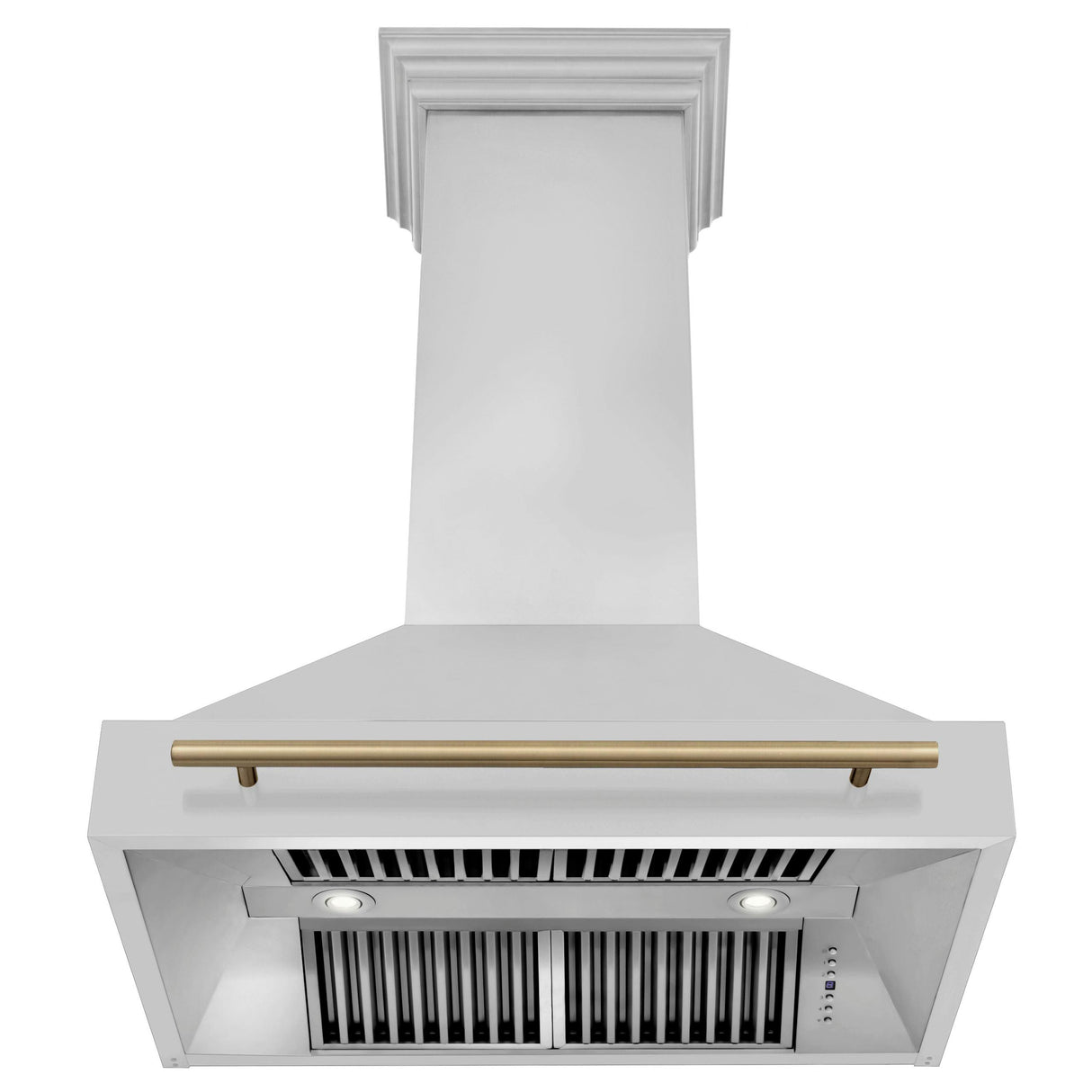 36 in. ZLINE Autograph Edition Stainless Steel Range Hood with Stainless Steel Shell and Handle (8654STZ-36) [Color: Champagne Bronze] - (8654STZ36CB)