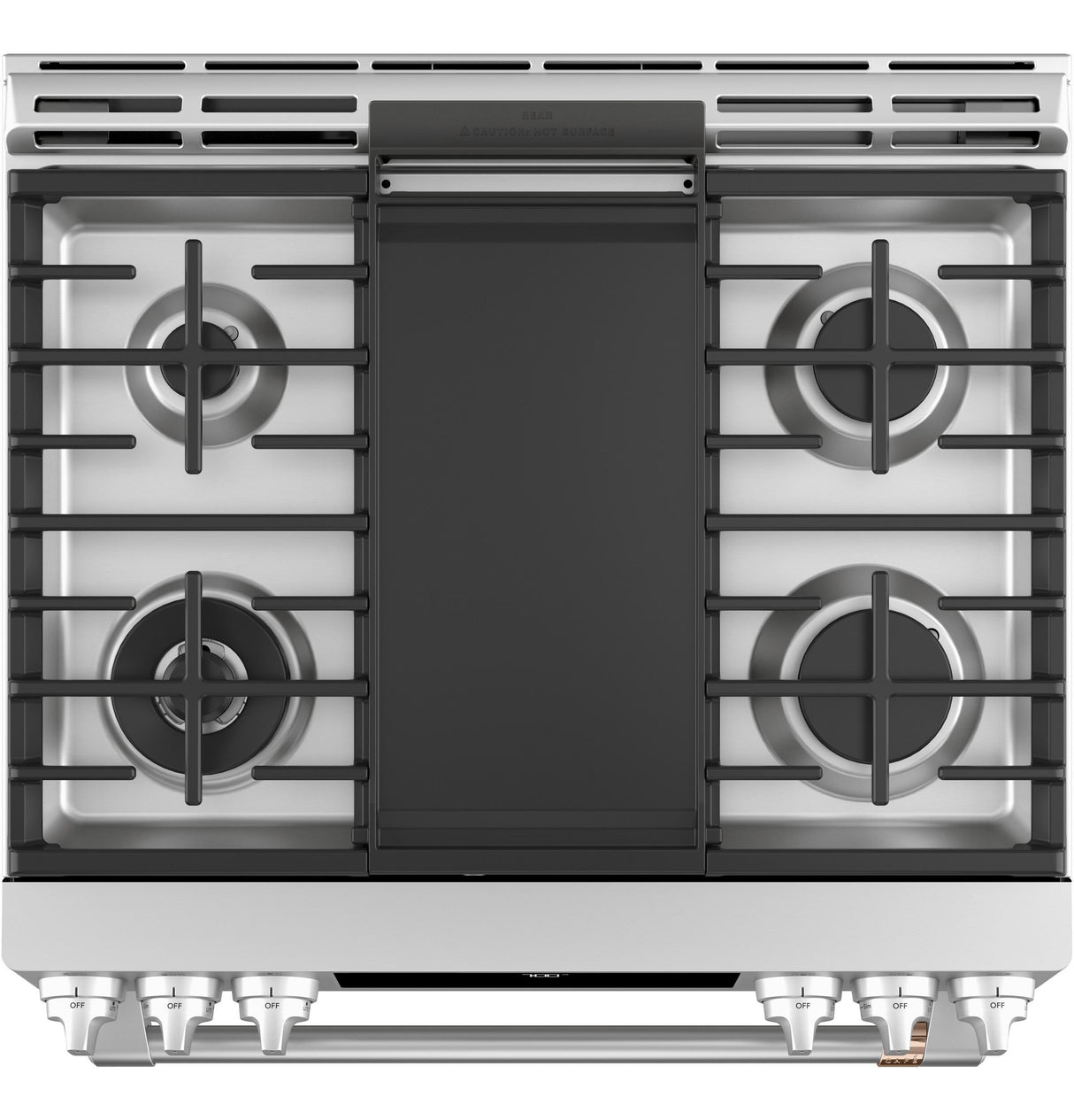 Caf(eback)(TM) 30" Smart Slide-In, Front-Control, Gas Range with Convection Oven - (CGS700P2MS1)